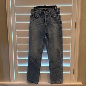 Banana Republic 1990’s High Rise Straight Leg Light Blue Denim Jeans